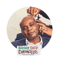barber shop hair Sticker by National Theatre