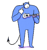 Arregladoconpegamento music cartoon guitar devil Sticker