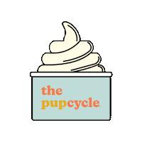 thepupcycle dog ice cream jacksonville pupcup Sticker