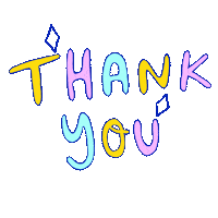 Thanks Thank You Sticker by Stine Greve
