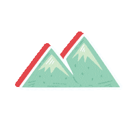 Mountains Running Sticker by Natural Born Runners