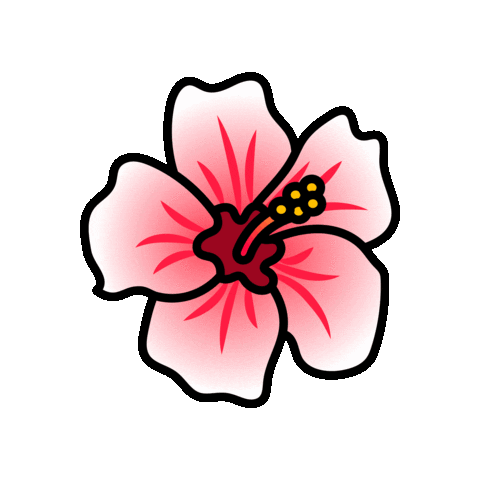 Pink Flower Sticker by caracaraNYC