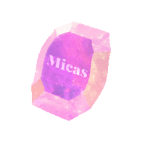 micasofficial diamond micas Sticker