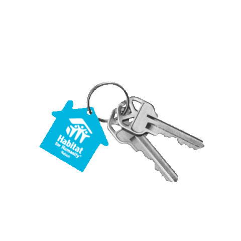 HabitatNelson giphygifmaker new house nelson nz key chain Sticker