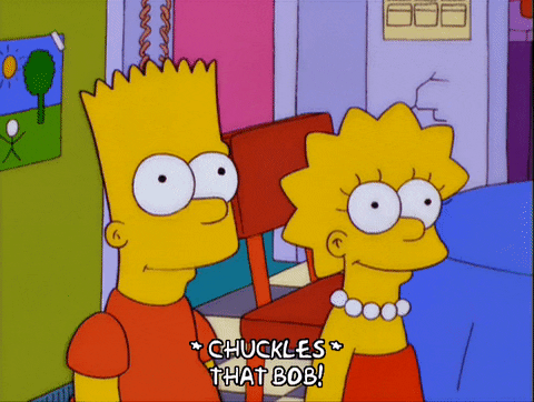 happy bart simpson GIF