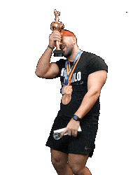 Bodybuilding Powerlifting Sticker by Pascal Su