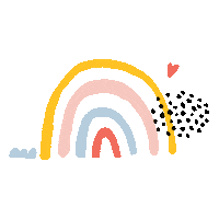 TheOrganisedHousewife happy rainbow toh tohdesign Sticker