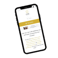 leervanjop mobile phone telephone leer Sticker