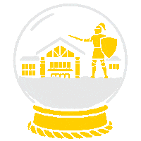Golden Knight Sticker by Clarkson University