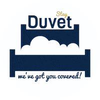 stayduvet clouds bed stay charleston Sticker