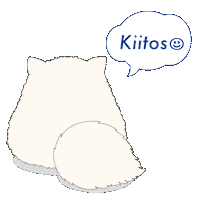 Cat Thank You Sticker by moimoimoinen
