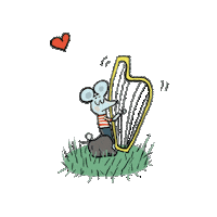 Mouse Love Sticker by G&G Verlag