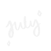 Lettering July Sticker