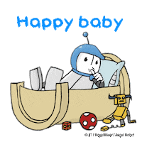 Happy Baby Sticker by Royalrivermusik