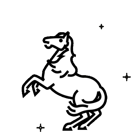 Unicorn Einhorn Sticker by Fuenfwerken