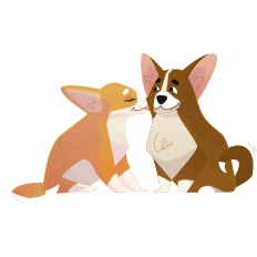 Fellbox giphyupload box danke hunde Sticker