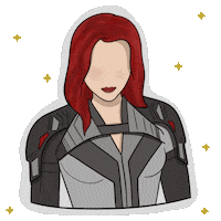 Black Widow Coxinhanerd Sticker