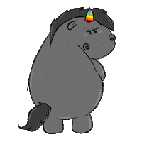 Unicorn Tongue Sticker by Pummel & Friends