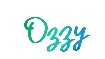 Calligraphy Ozzy Sticker