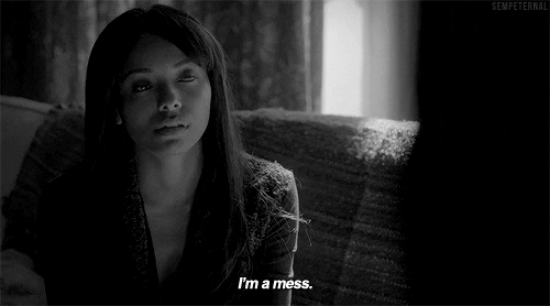 black and white mess GIF