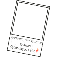 cycle city jo cabo scooter photoframe Sticker by Cycle City Jo Cabo
