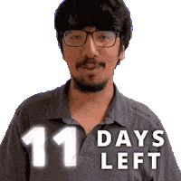 11 Days Sticker