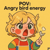 Seething Paper Bird GIF by Persona