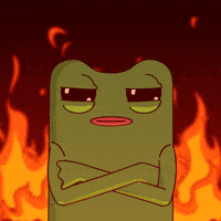 This Is Fine Over It GIF by fwogs