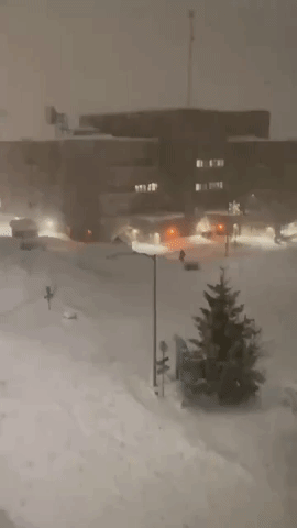 Fairbanks Residents Snowed In Amid 'Blizzard Conditions'