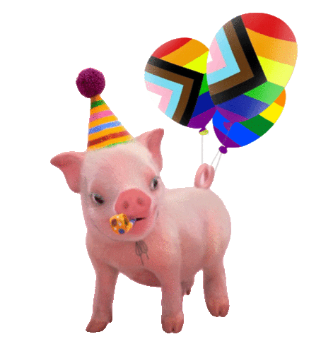 Rainbow 3D Sticker by Moonpig UK