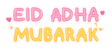 Eid Al-Adha Lettering Sticker by NiaGichi