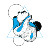 heart peasi Sticker
