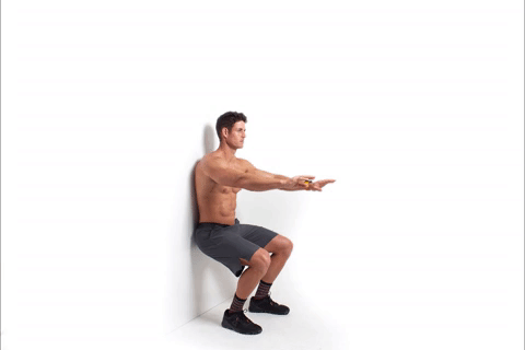 wall sit GIF