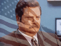 Ron Swanson Flag GIF