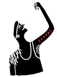 Fight Feminism Sticker by Brava