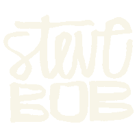 Steve-Bob logo typography lettering agency Sticker
