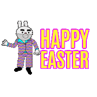 Happy Easter Bunny Sticker by Animanias
