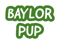 Baylor Bears Dog Sticker by Baylor University