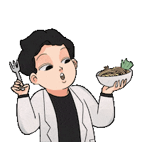 Noodle Eating Sticker