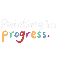 Painting Wip Sticker