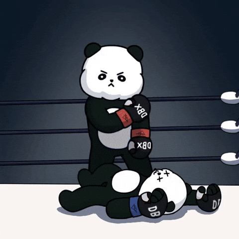 Fight Night Boxing Gloves GIF by Kanpai Pandas