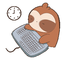 Work Sloth Sticker