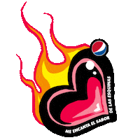 PepsiColombia happy heart drink feliz Sticker