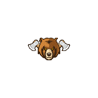 Bear Axe Sticker