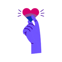 thetrevorprojectmx pride lgbtq love is love bisexual Sticker