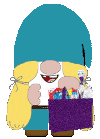 Gnome Grocery Shopping Sticker