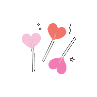 Heart Kisses Sticker by Mallory Ervin