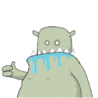 Behemoth Frothing Sticker by Churly's