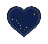 North Pole Heart Sticker by Kouros Bartel