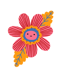 Happy Flower Sticker